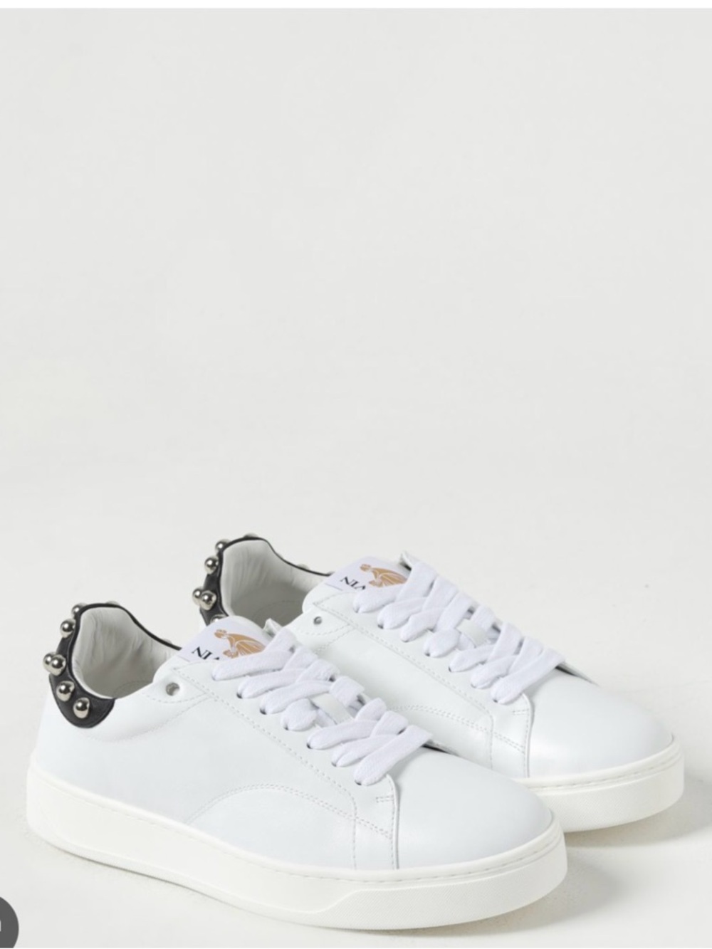 LANVIN STUDDED LEATHER SNEAKERS BRAND NEW